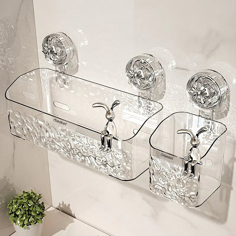 Bathroom Suction Shelf for Towels and Toiletries