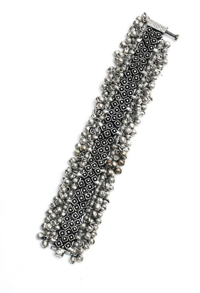 Handcrafted Oxidised Ghungroo Jingle Bracelet