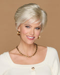Simply Classic short boy-cut wig in GL12-14 Mocha color
