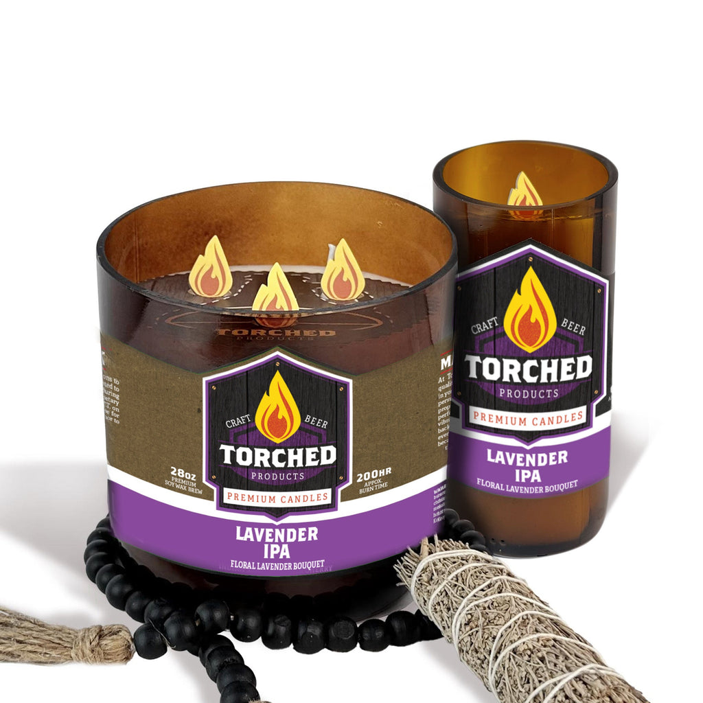 Lavender IPA Beer Candle