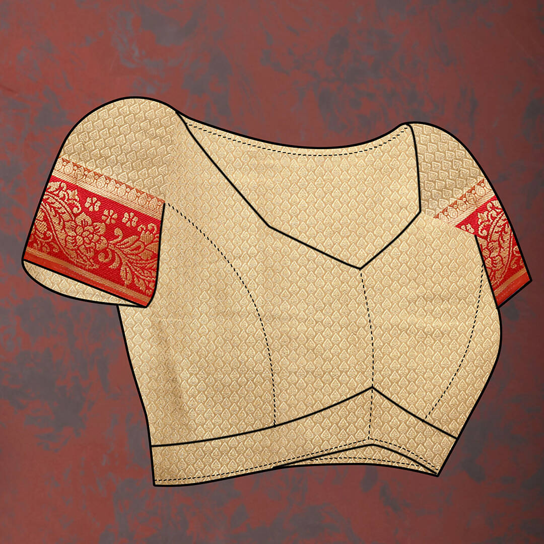 Cream Cotton Saree with Elegant Zari Weaving Design