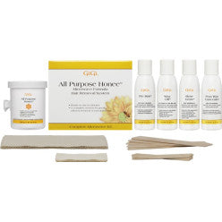 All-purpose microwave hair removal waxing kit for professional or home use