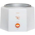 Compact GiGi Space Saver Wax Warmer for 14oz wax cans on a salon counter