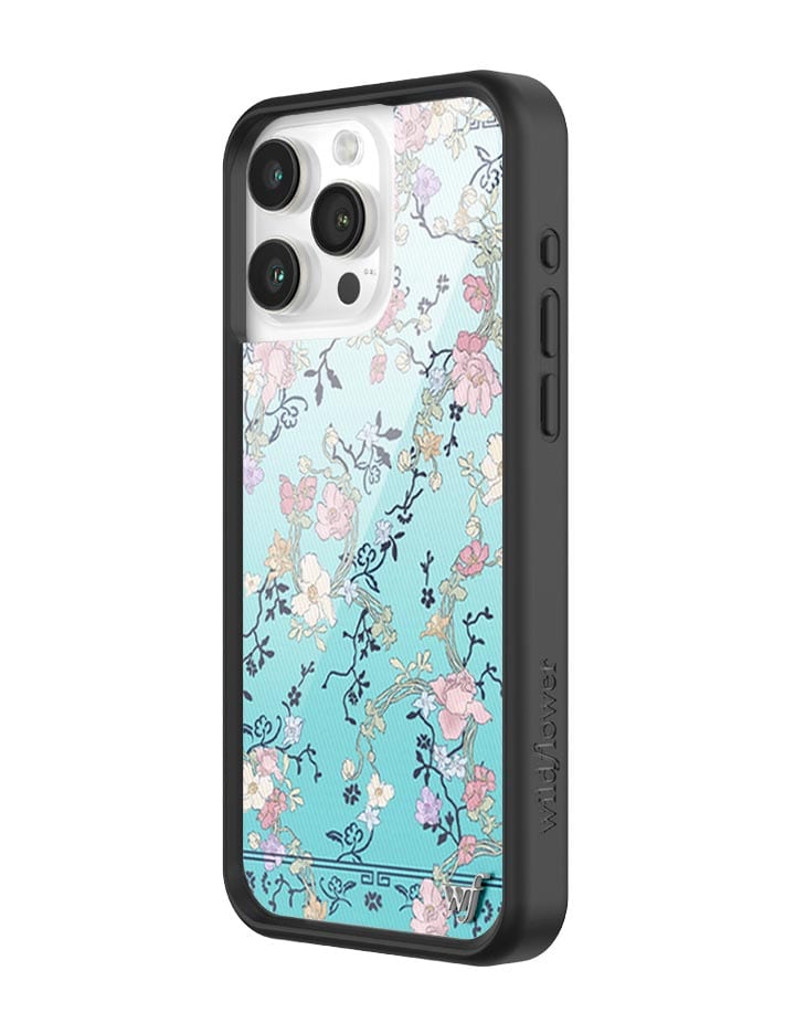 Gallery Girlie Blue Floral iPhone Case Limited Edition - Image 2
