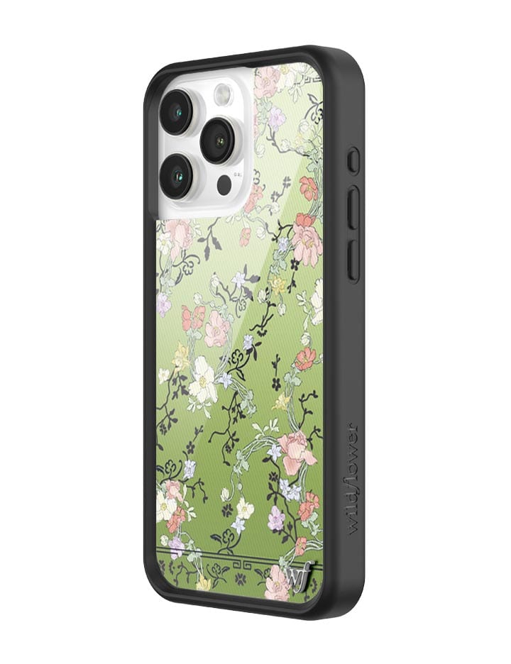 Gallery Girlie Green Floral iPhone Case Limited Edition - Image 2
