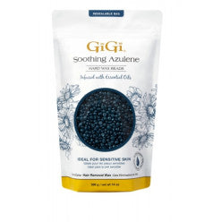 GiGi Soothing Azulene Hard Wax Beads in a resealable bag