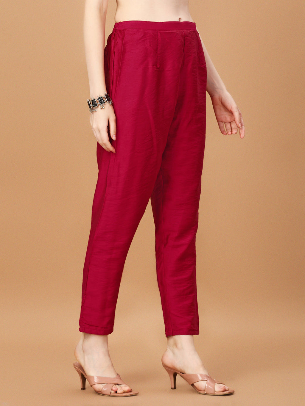 Multicolor Embroidered Kurta Set with Pant and Dupatta