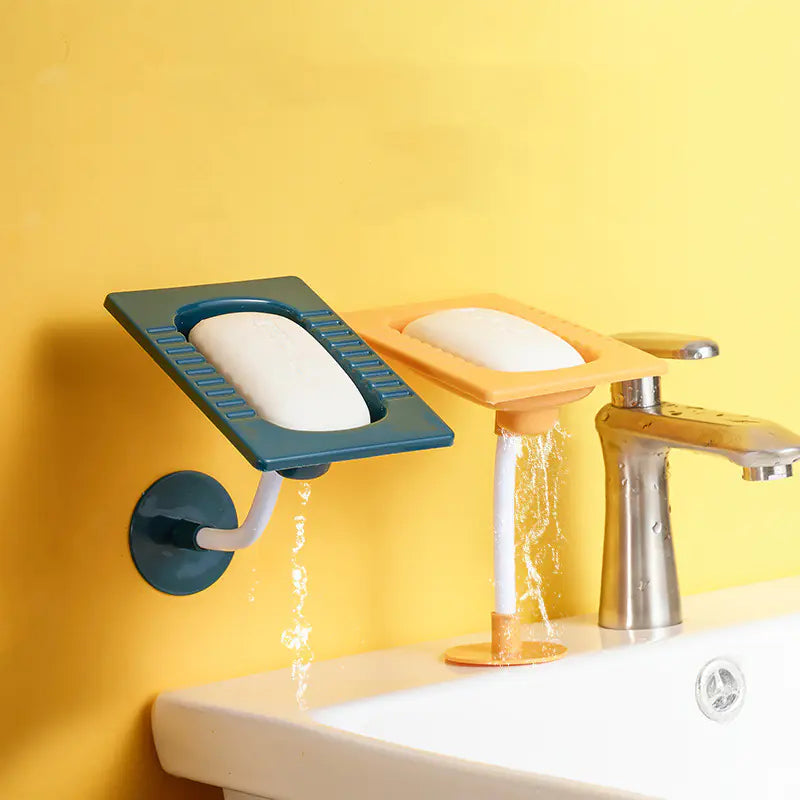 Adjustable Wall-Mounted Soap Rack for Bathroom Organizer