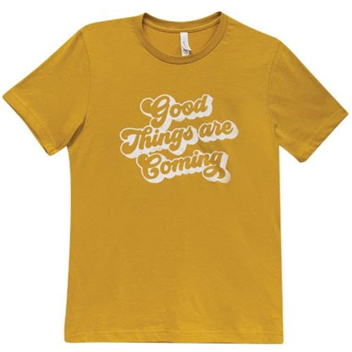 Good Things are Coming T-Shirt, Mustard
