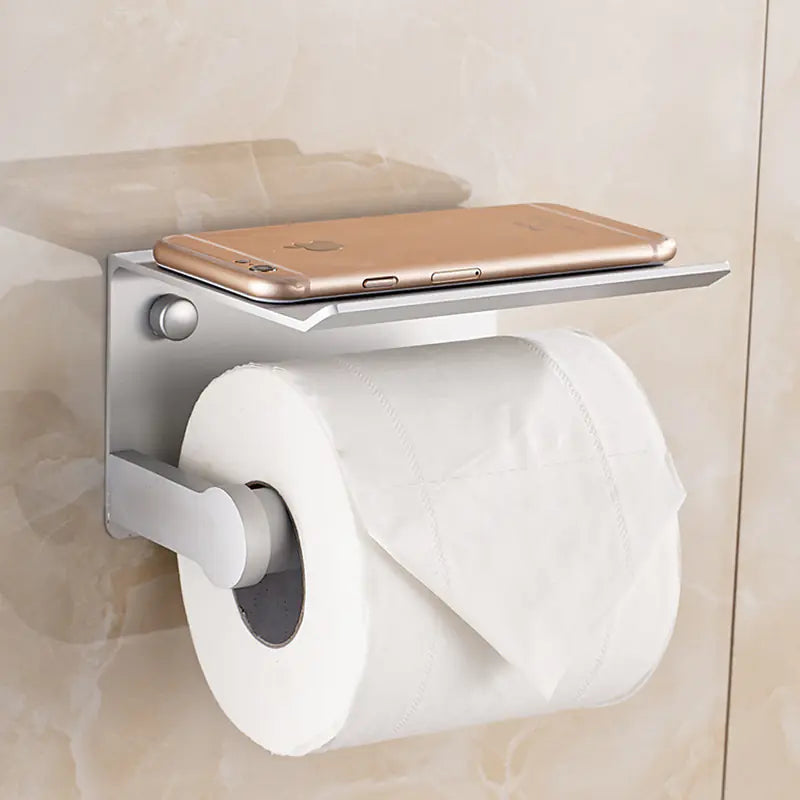Space Aluminum Wall-Mounted Tissue Holder for Bathroom