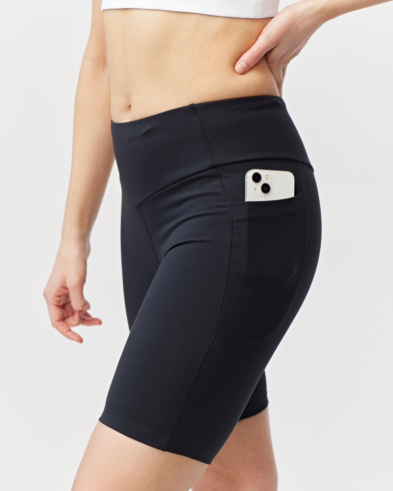 Go Again 8-Inch Compression Bike Shorts in Black - Image 3