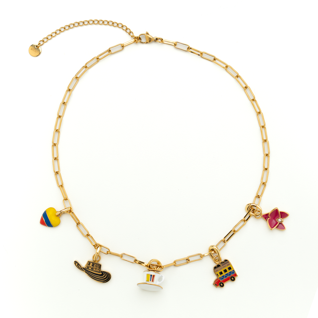 Paperclip Chain Necklace - Colombian Charms Collection
