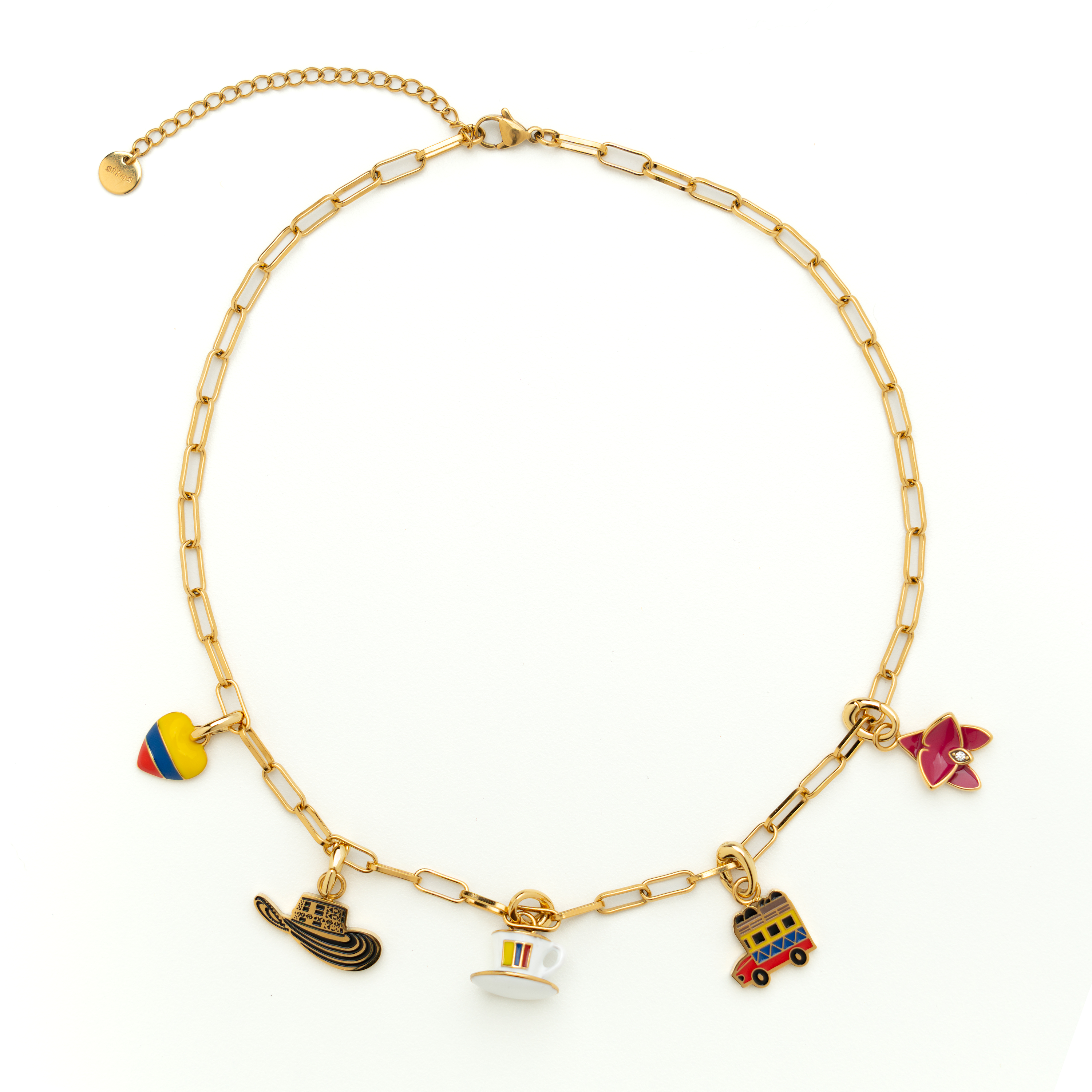 Paperclip Chain Necklace - Colombian Charms Collection