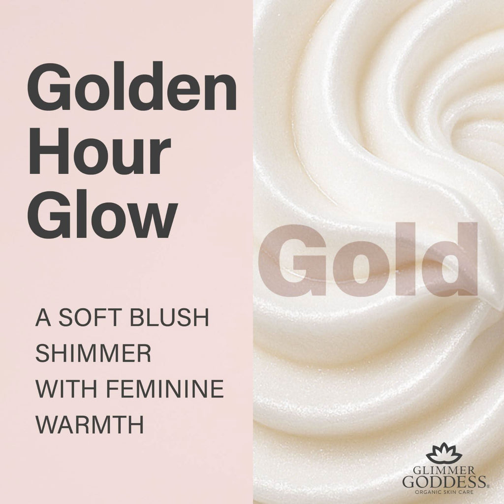 Organic Shimmer Whipped Body Butter - Level 3 Super Gold 4 oz