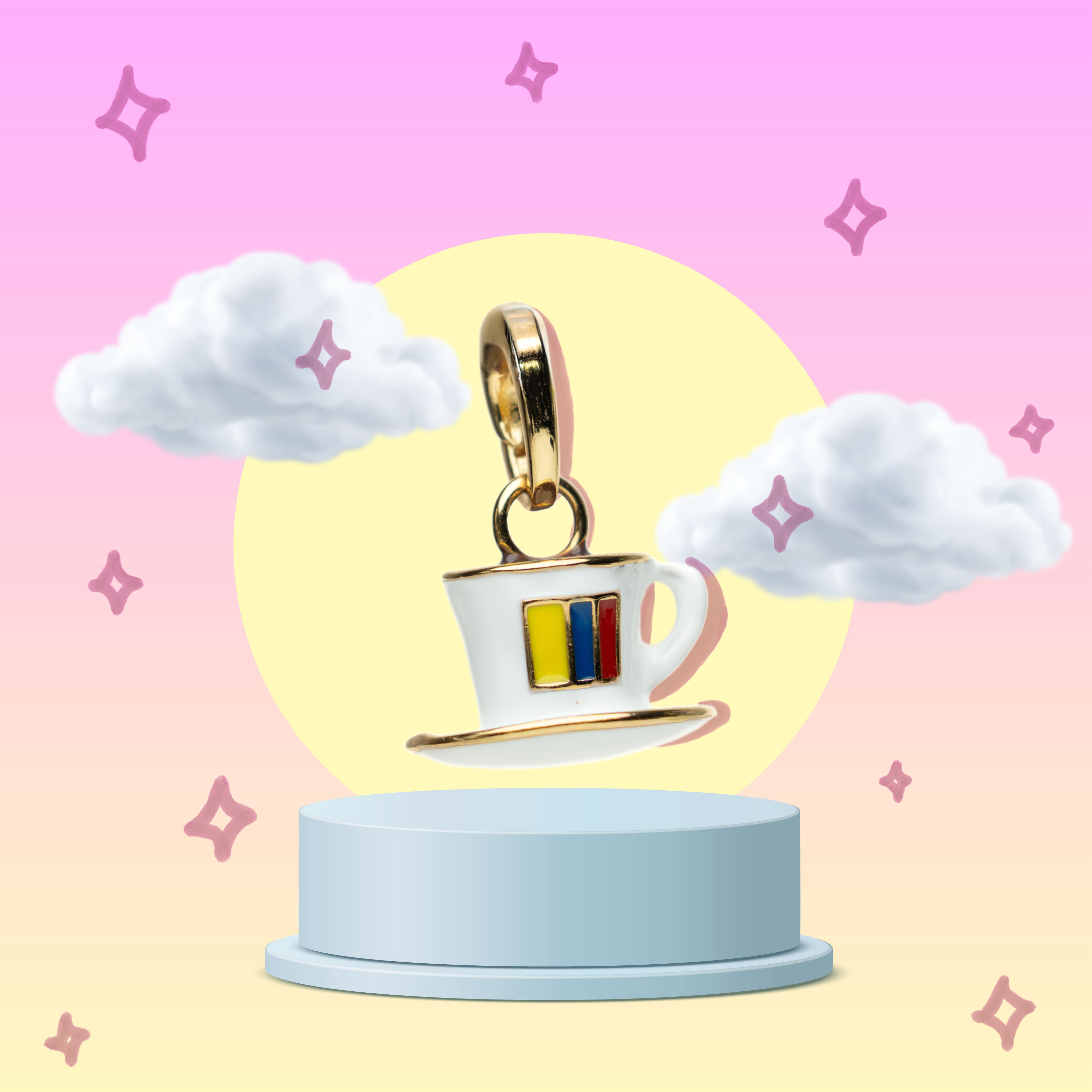 Colombia Coffee Cup Charm - Colombian Charms Collection