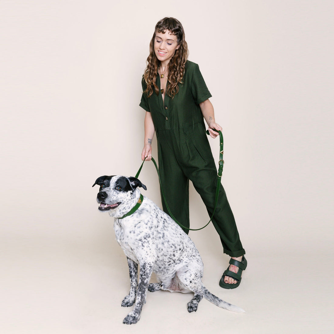 Olive Green Cactus Collar