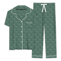 Green Plaid Bamboo Women's Luxe Lounge Set (Pre-Order)