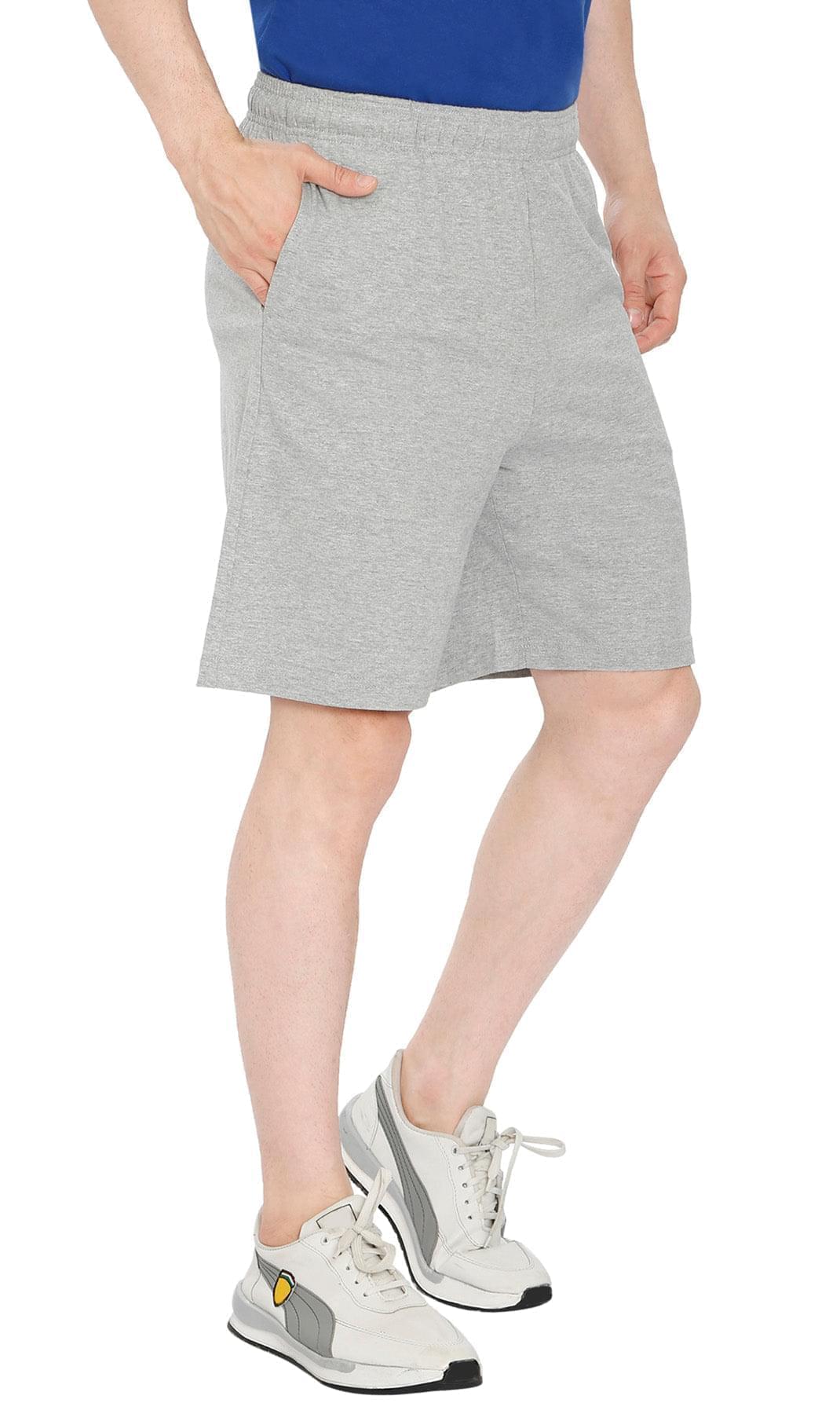 Men's 100% Cotton Knit Shorts with Inner Drawstring