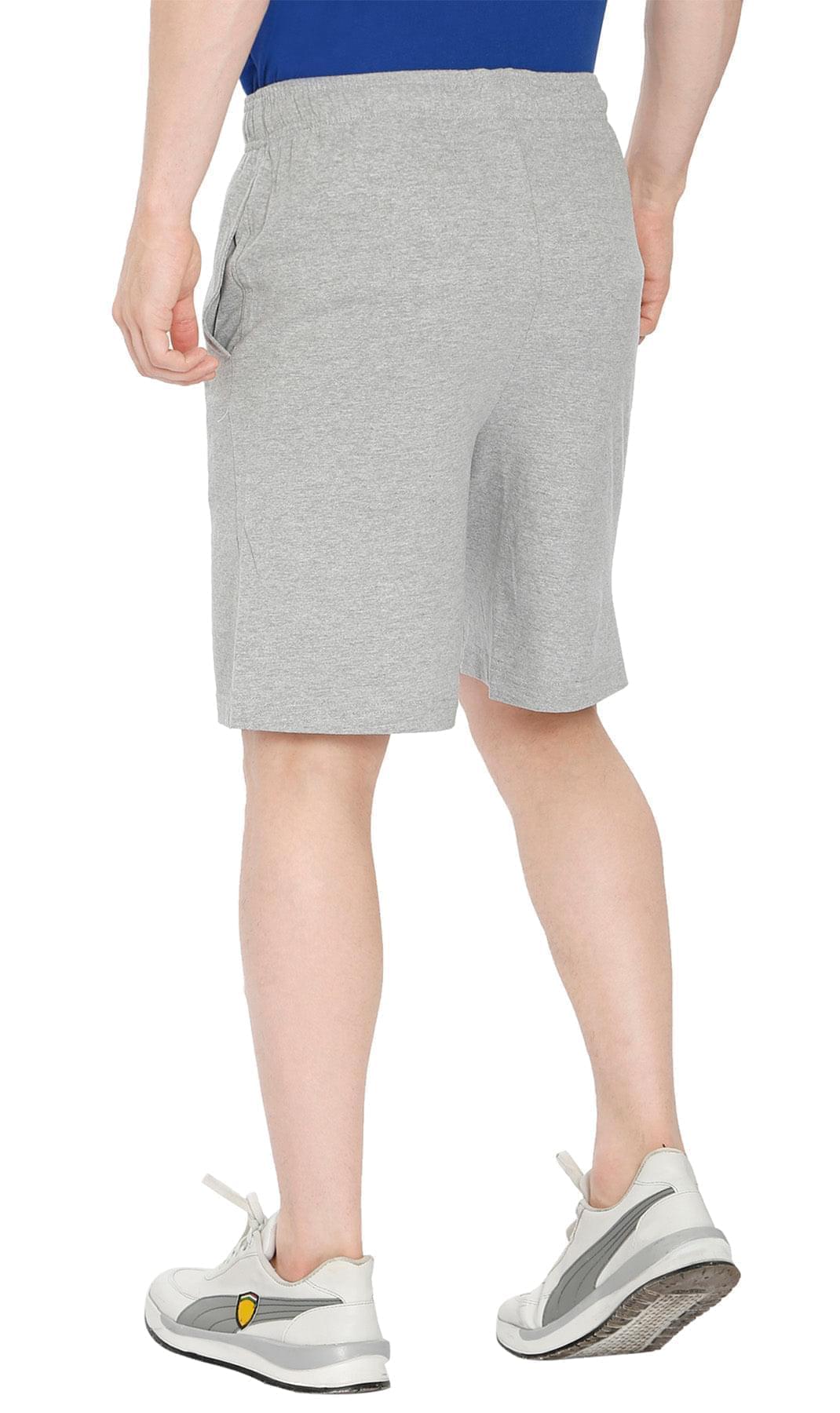 Men's 100% Cotton Knit Shorts with Inner Drawstring