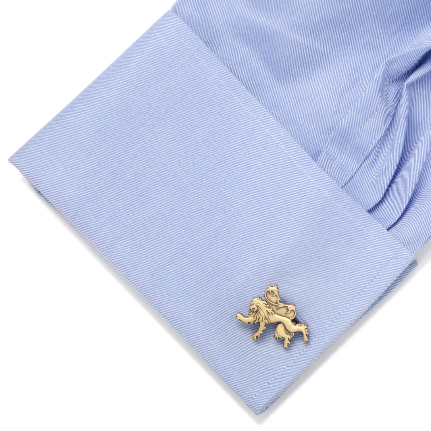Game of Thrones Lannister Lion Sigil Antique Gold Cufflinks - Image 3