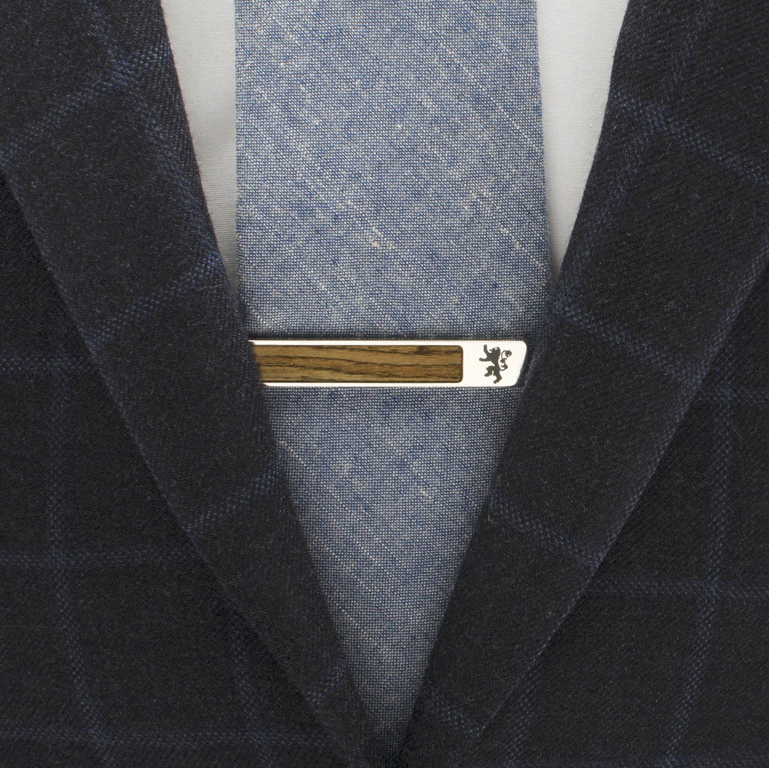 Lannister Inlaid Wood Tie Clip for Men - Image 2