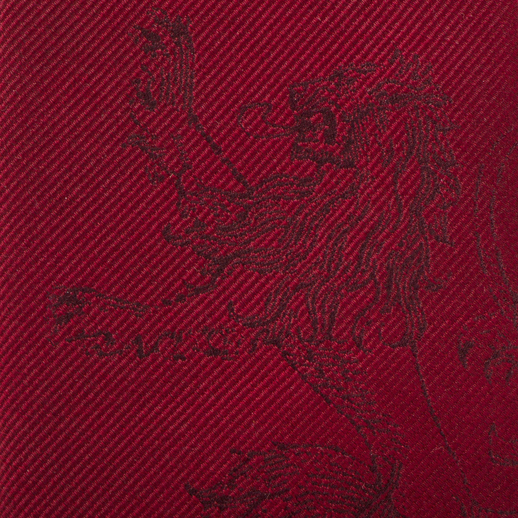 Game of Thrones Lannister Lion Silk Necktie in Rich Red - Image 5
