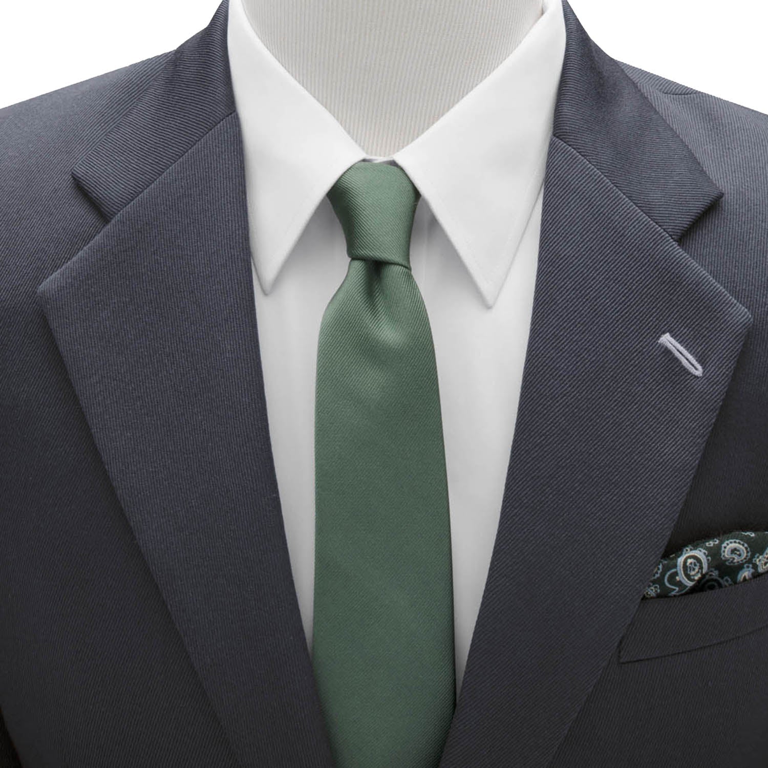 Game of Thrones House Stark Direwolf Sigil Green Silk Tie