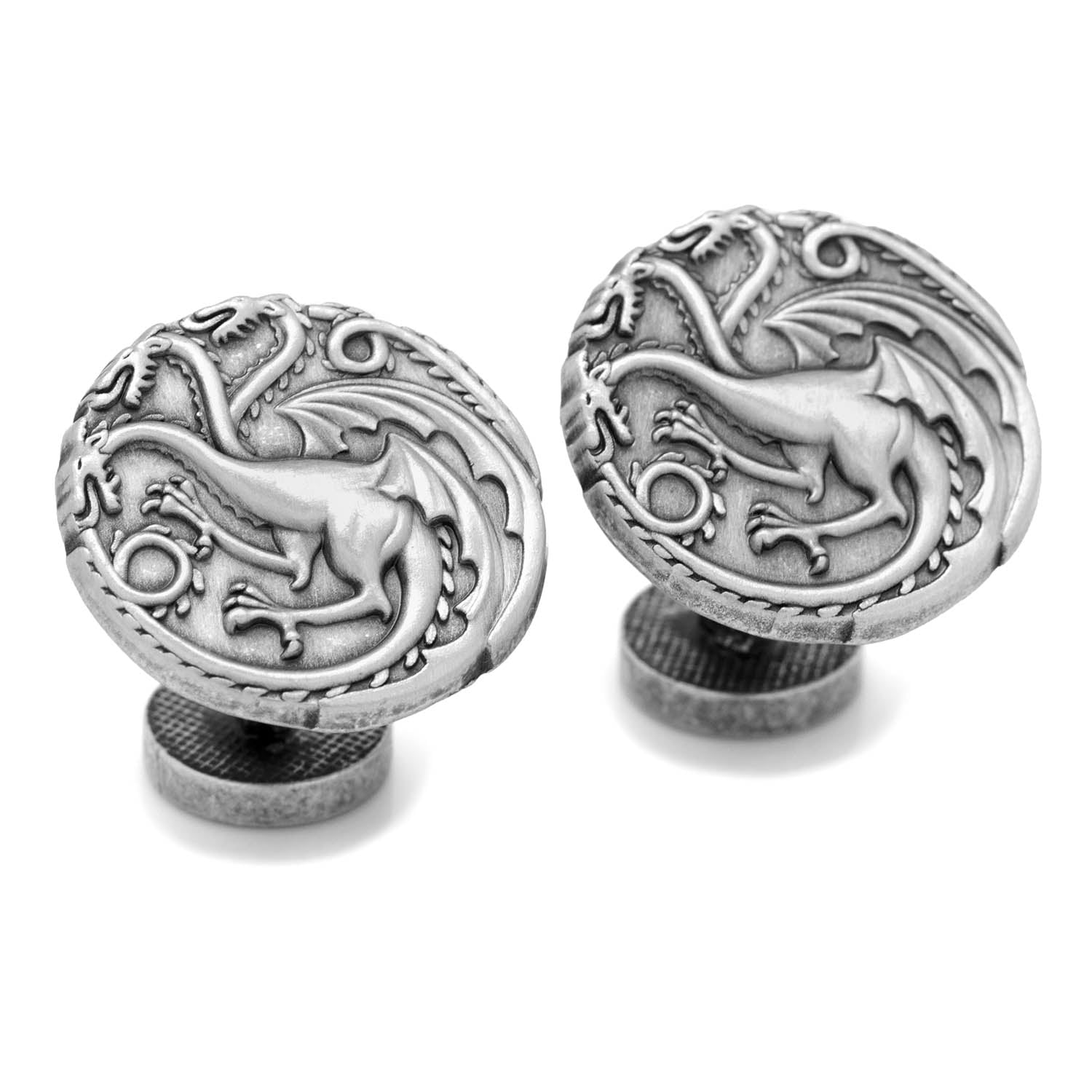 Game of Thrones Targaryen Three-Headed Dragon Sigil Cufflinks - Image 2