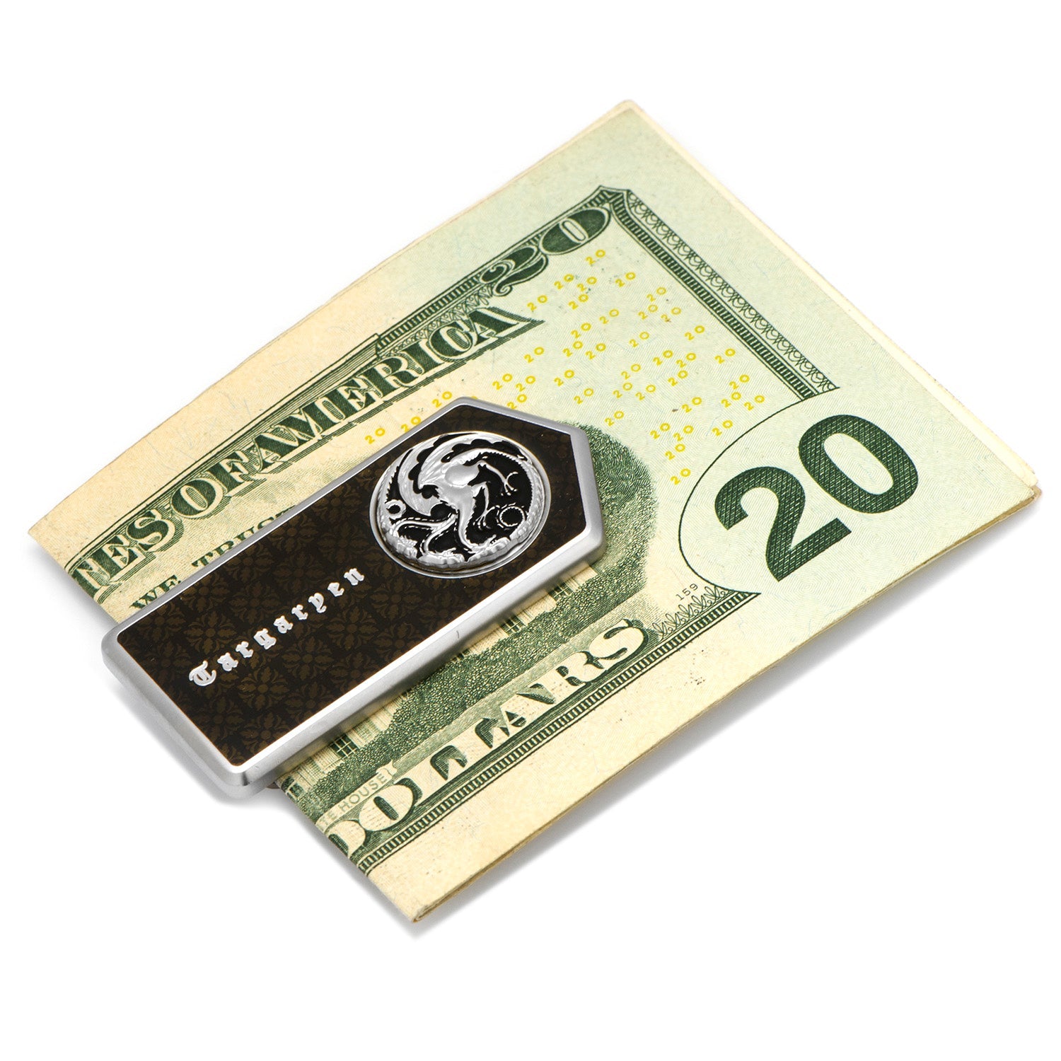 Game of Thrones Targaryen Dragon Sigil Money Clip in Silver - Image 3