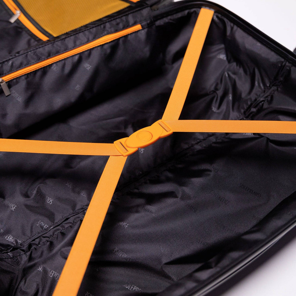 24-inch Black Hardcase Roller Luggage