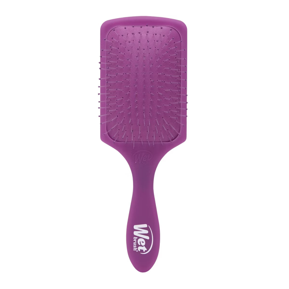 Wet Brush Pro Paddle Detangler in Frost Purple featuring ultra-soft IntelliFlex bristles.