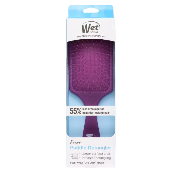 Pro Paddle Detangler Hair Brush for Pain-Free Styling - Frost Purple