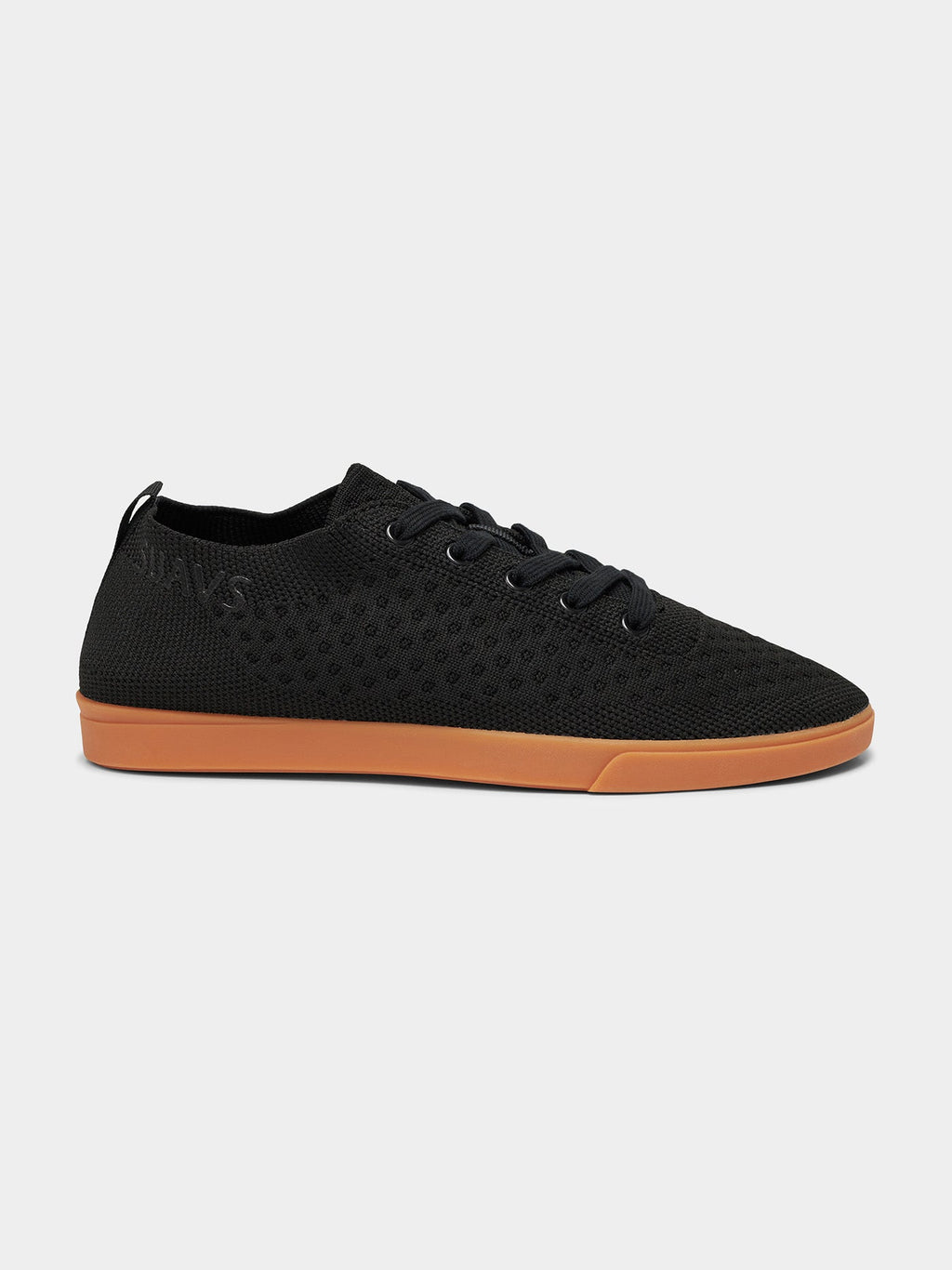 Men's The Zilker Gum Knit Slip-On Shoes in Black and Gum