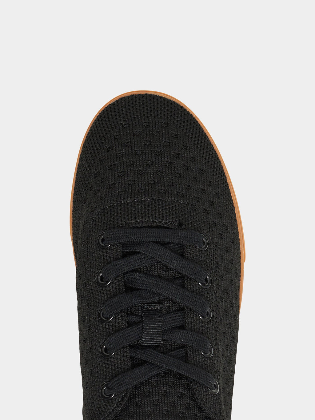 Men's The Zilker Gum Knit Slip-On Shoes in Black and Gum