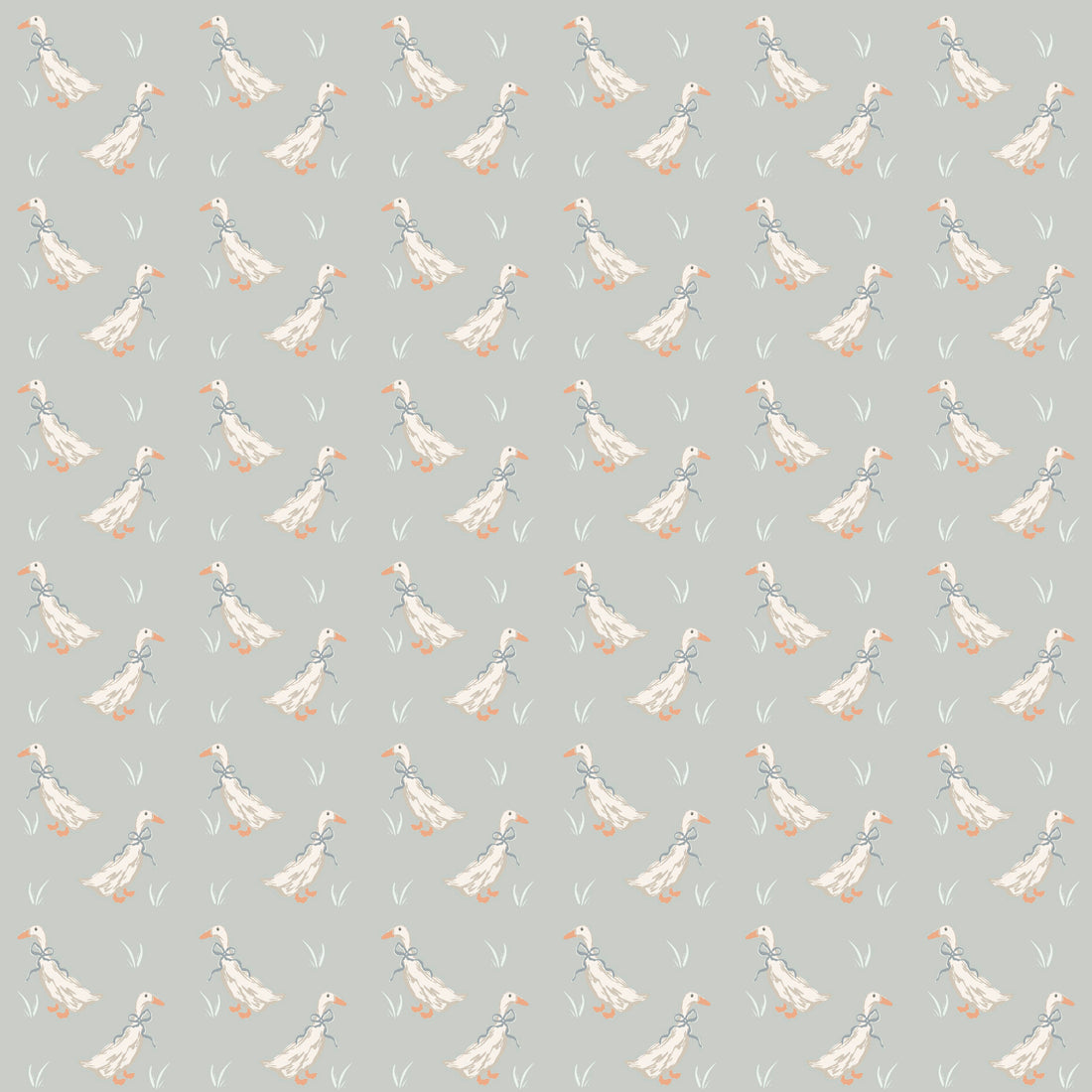 Gable Removable Wallpaper in Sage Green and White