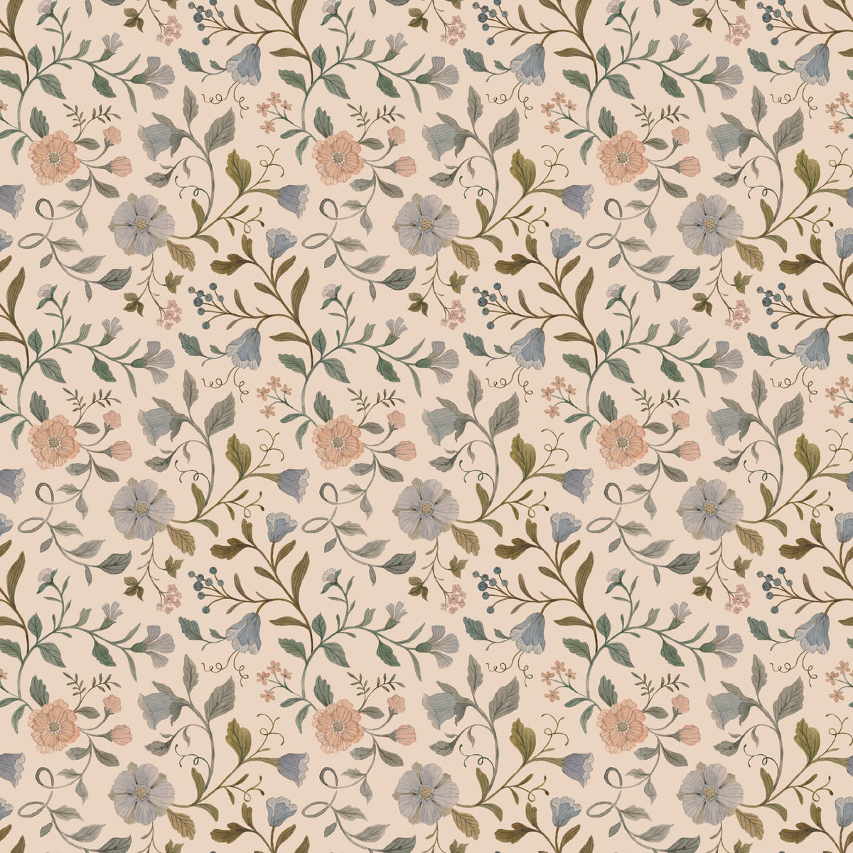 Garnet Wallpaper by Daphne and Sage