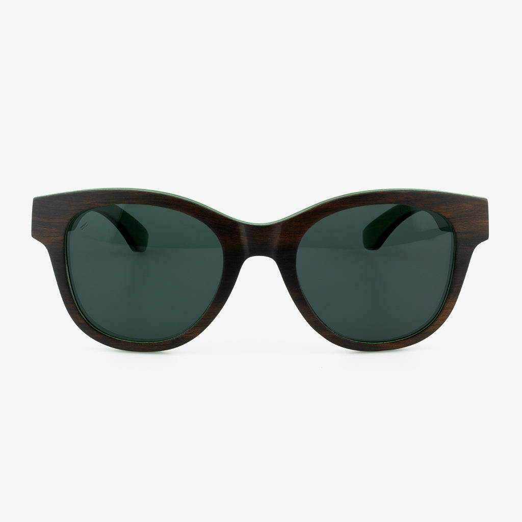 Gasparilla Oversized Wood and Carbon Fiber Sunglasses Unisex
