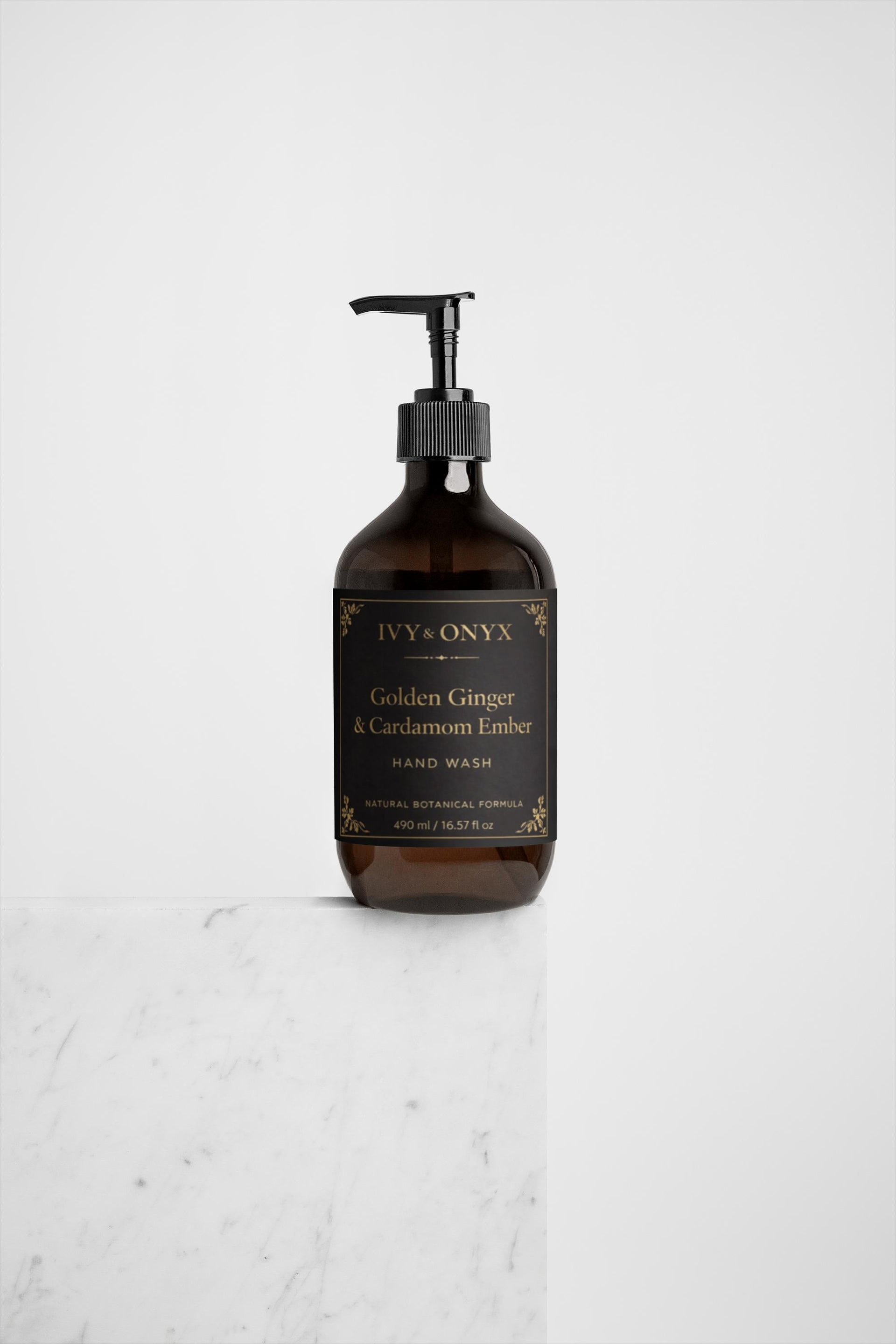 Golden Ginger & Cardamom Ember Luxury Hand Wash – 490ml