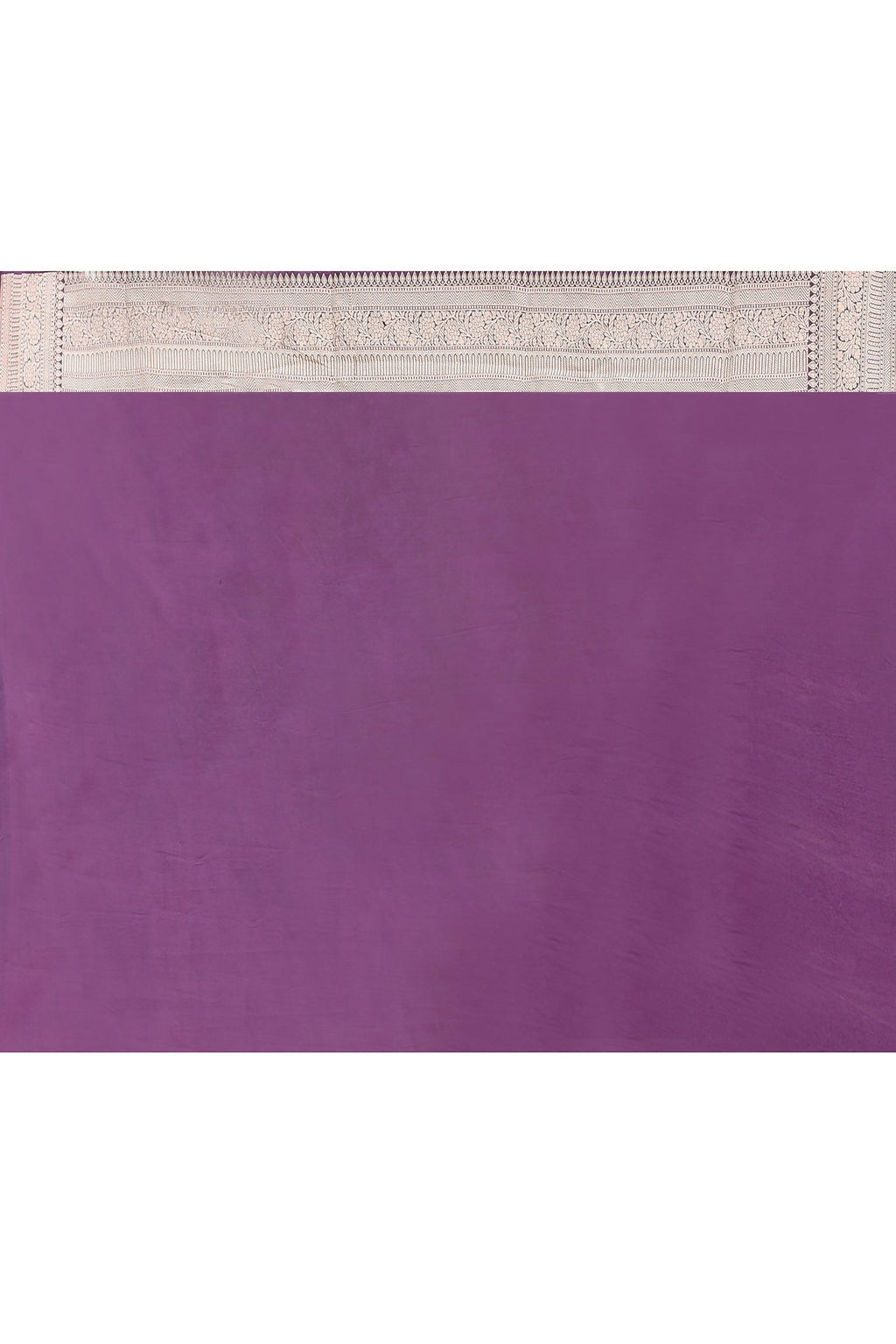 Plum Purple Pure Katan Handloom Banarasi Silk Saree
