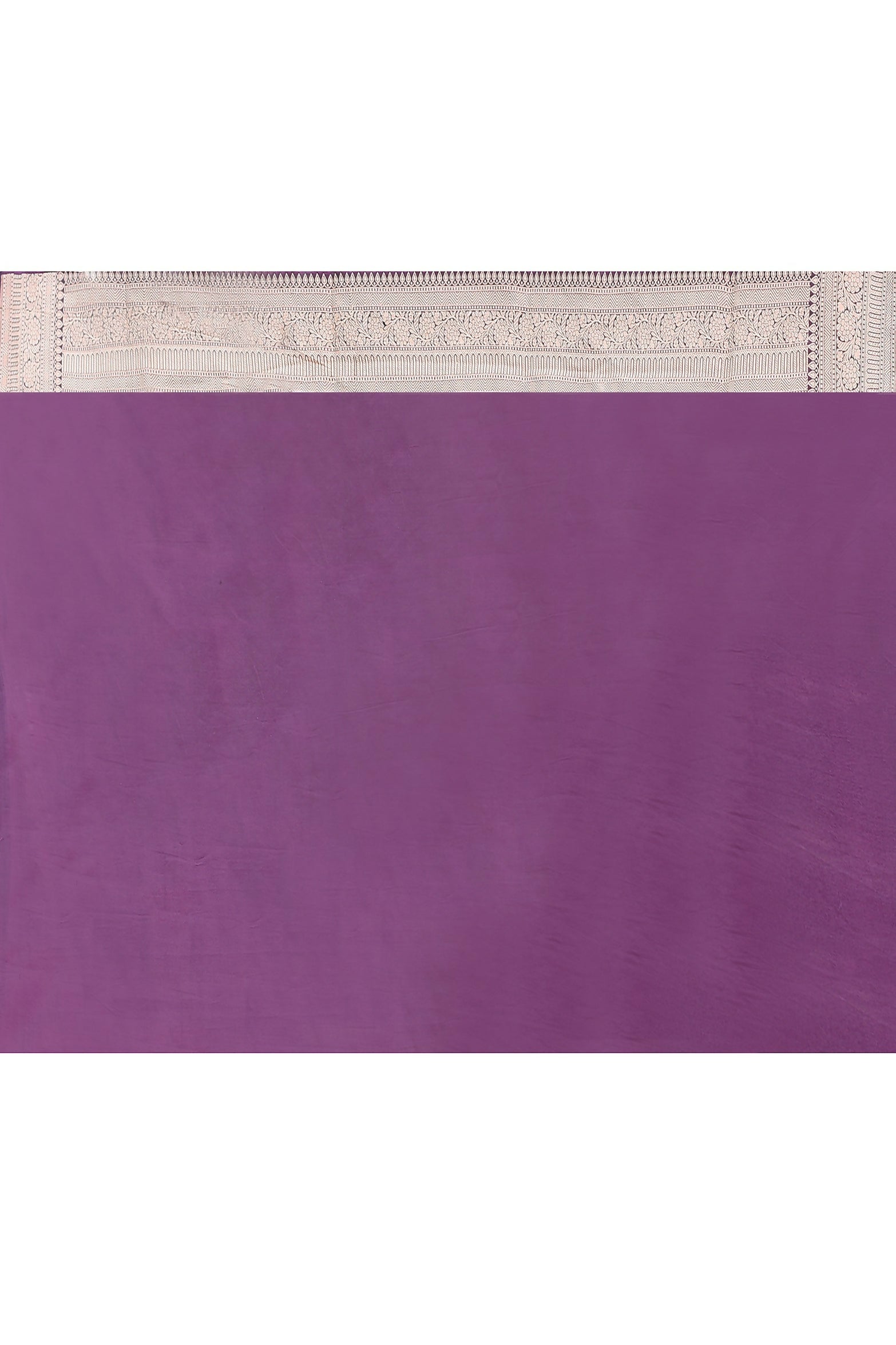 Plum Purple Pure Katan Handloom Banarasi Silk Saree