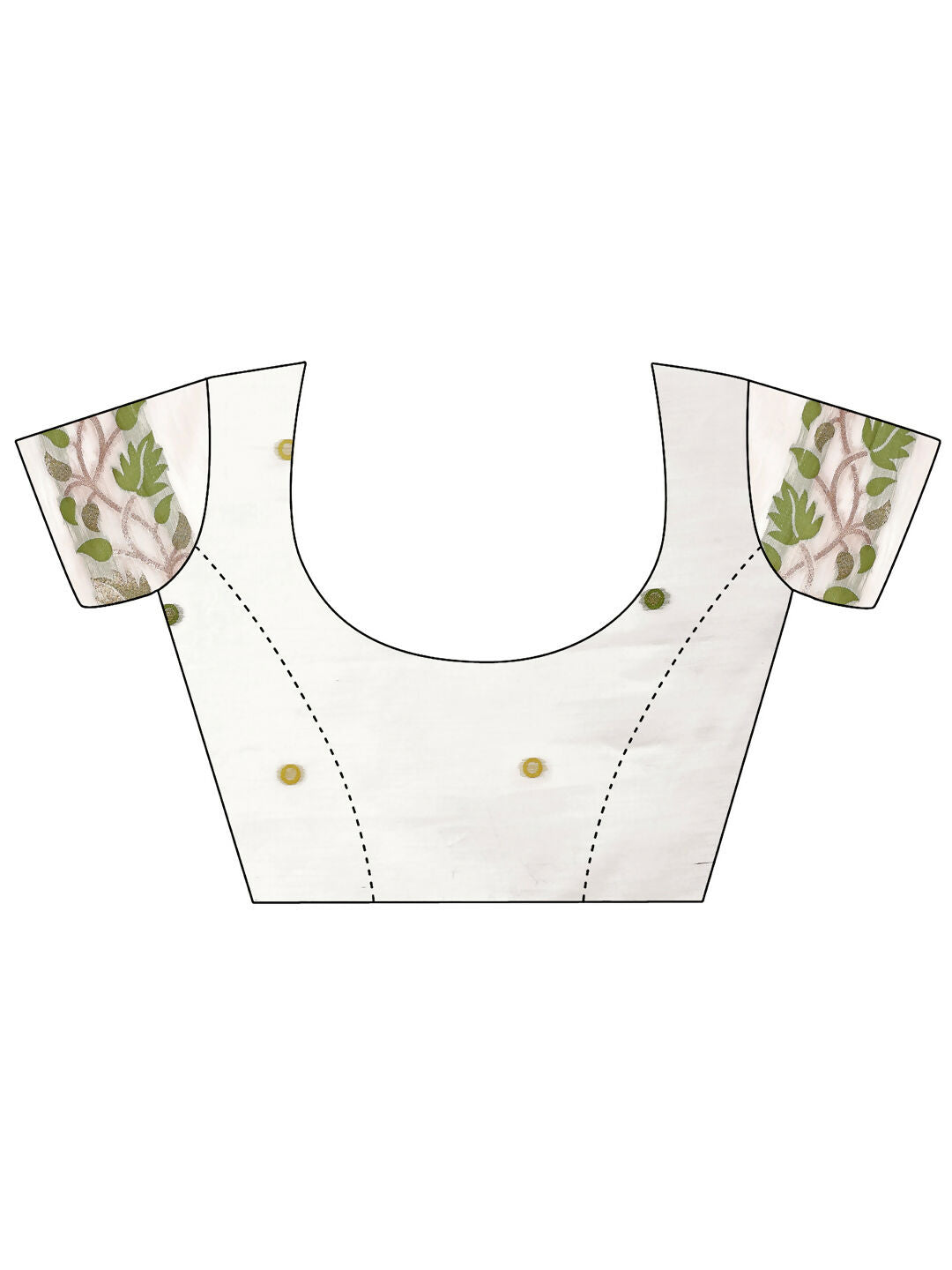White Linen Cotton Saree with Matching Blouse Piece