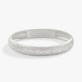 Gemini zodiac hinge bangle with crystal-studded constellation design and satin finish.