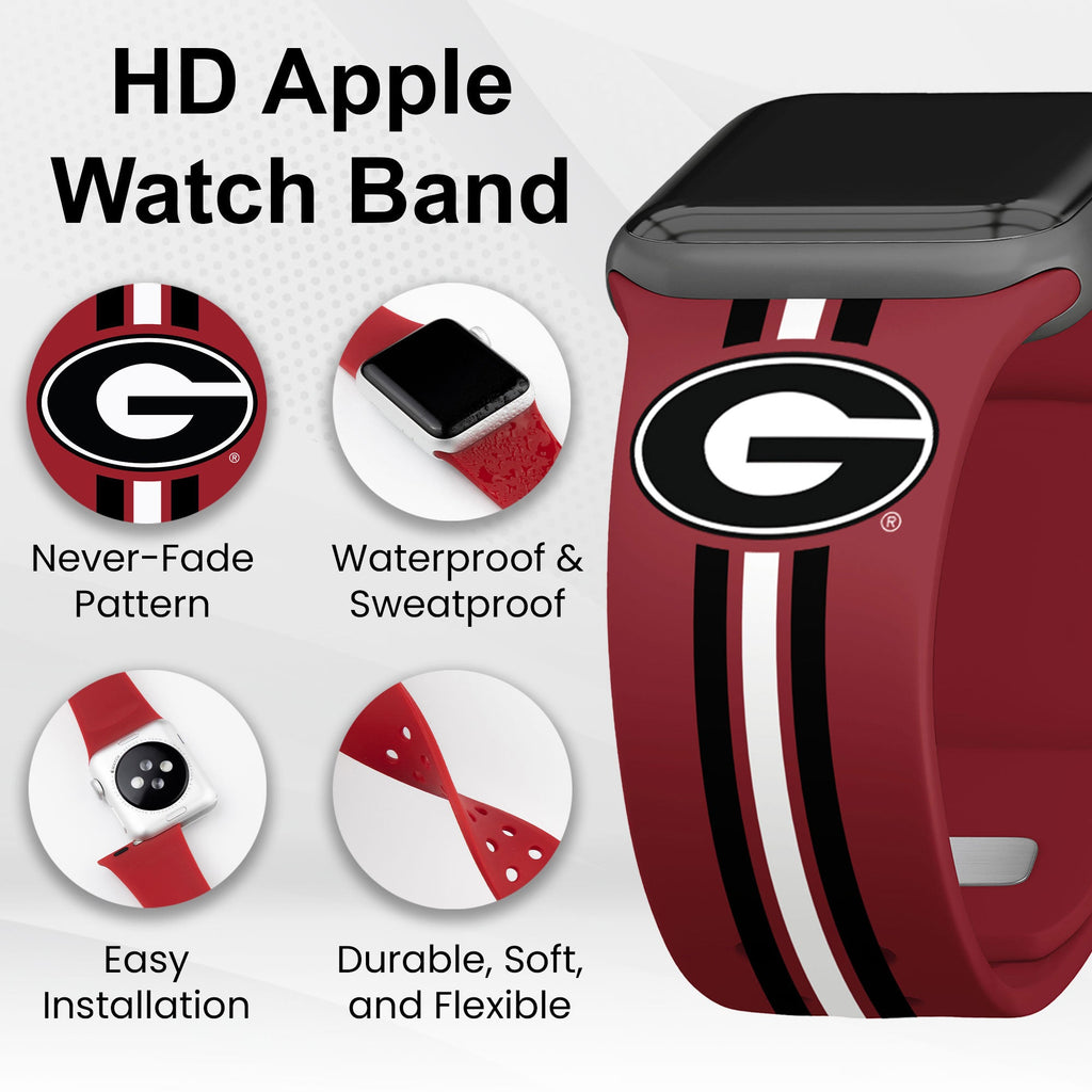 Georgia Bulldogs HD Apple Watch Band