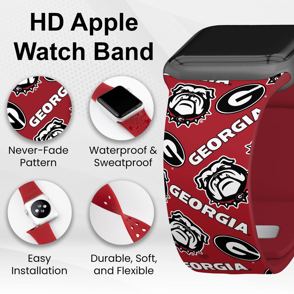 Georgia Bulldogs HD Apple Watch Band