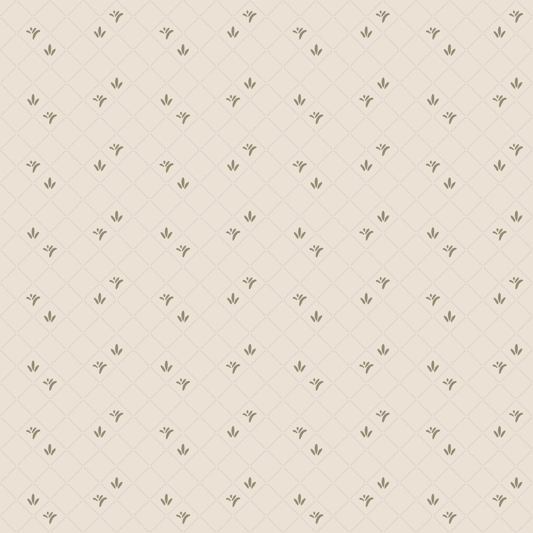 Georgie Geometric Removable Wallpaper in Sage Green and Cream