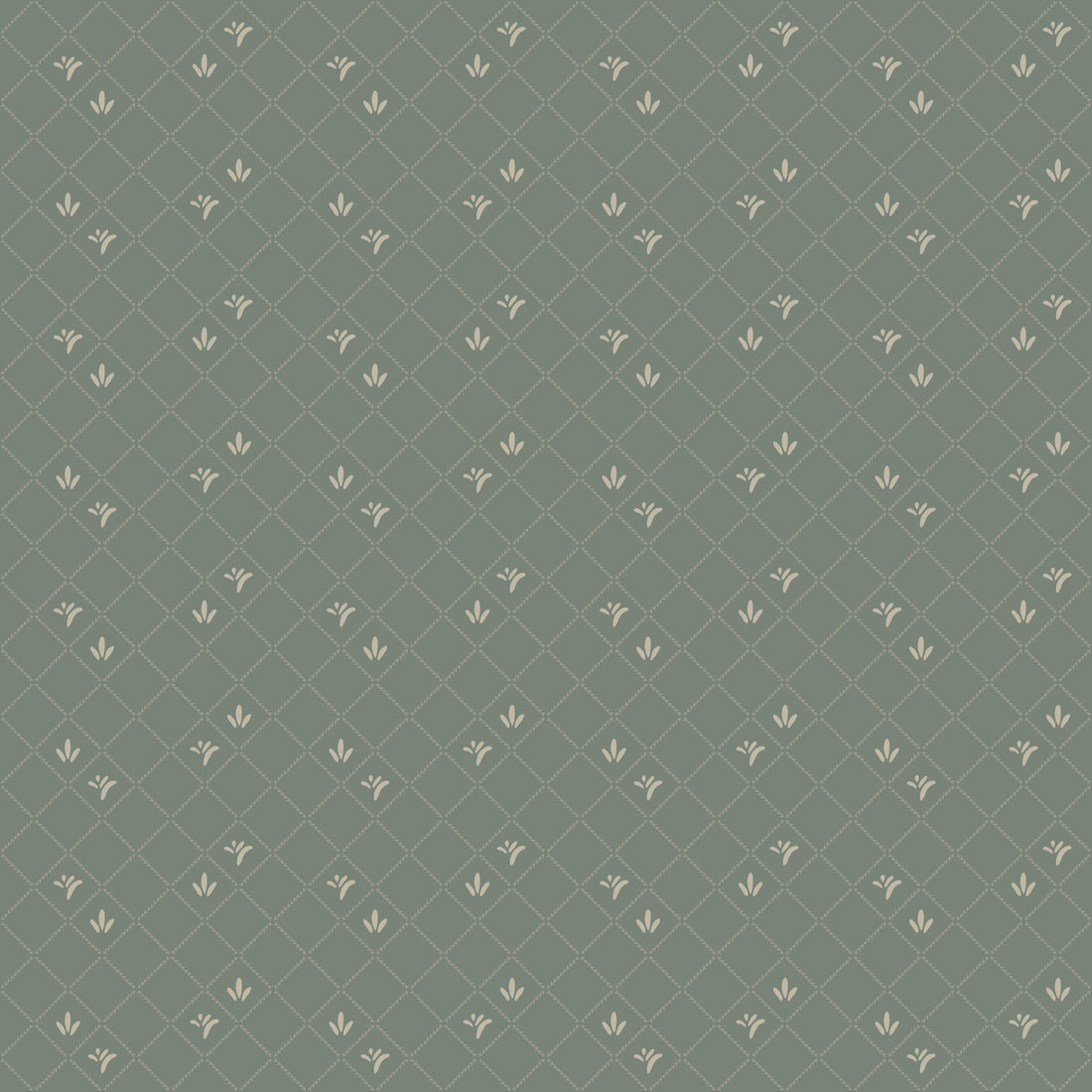 Georgie Geometric Removable Wallpaper in Sage Green and Cream