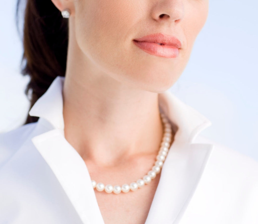 18 Inch Freshwater Cultured Pearl Strand Necklace with Clasp - Image 10