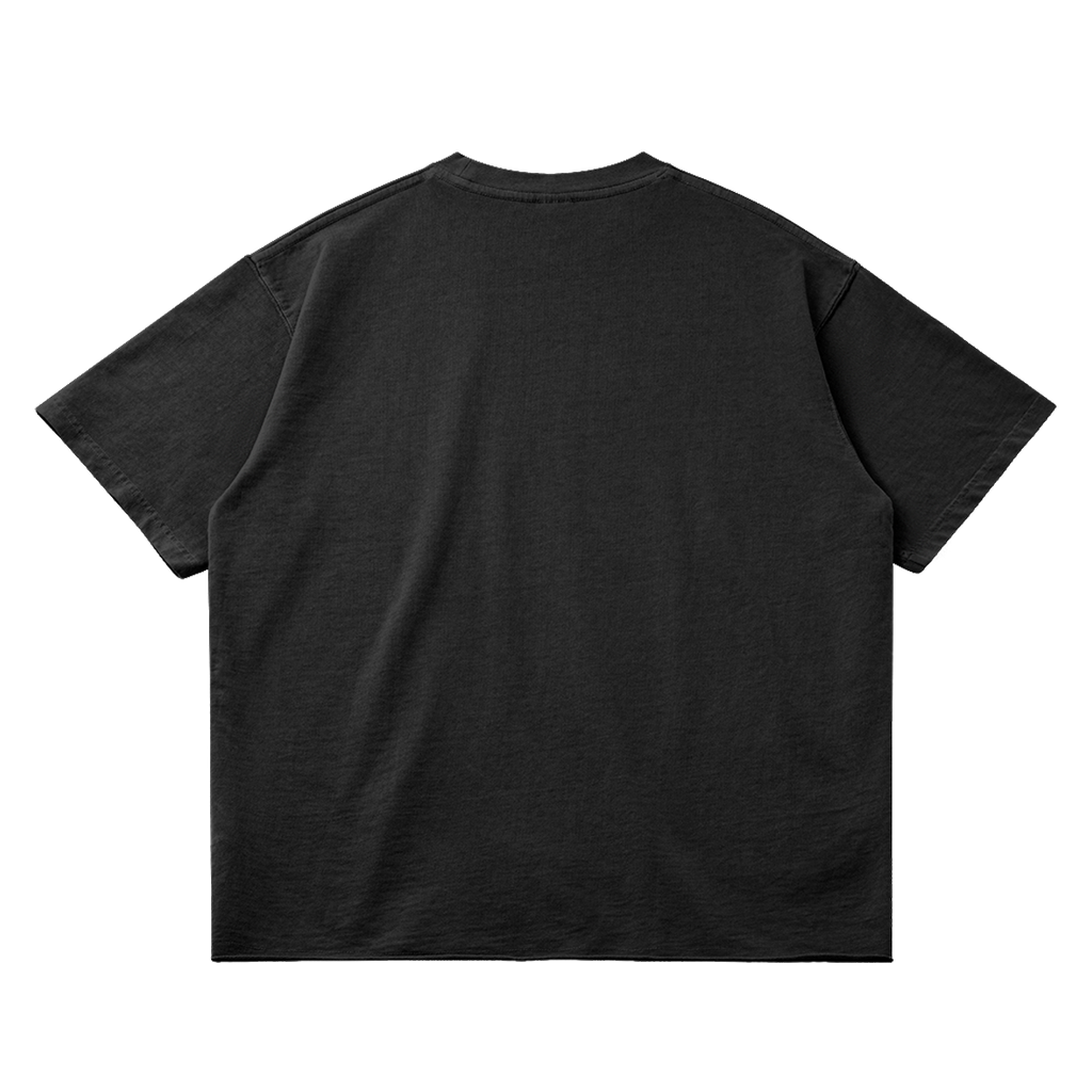 Ghosts Cant Dream Garment Dyed Heavyweight Streetwear Tee Black - Image 2