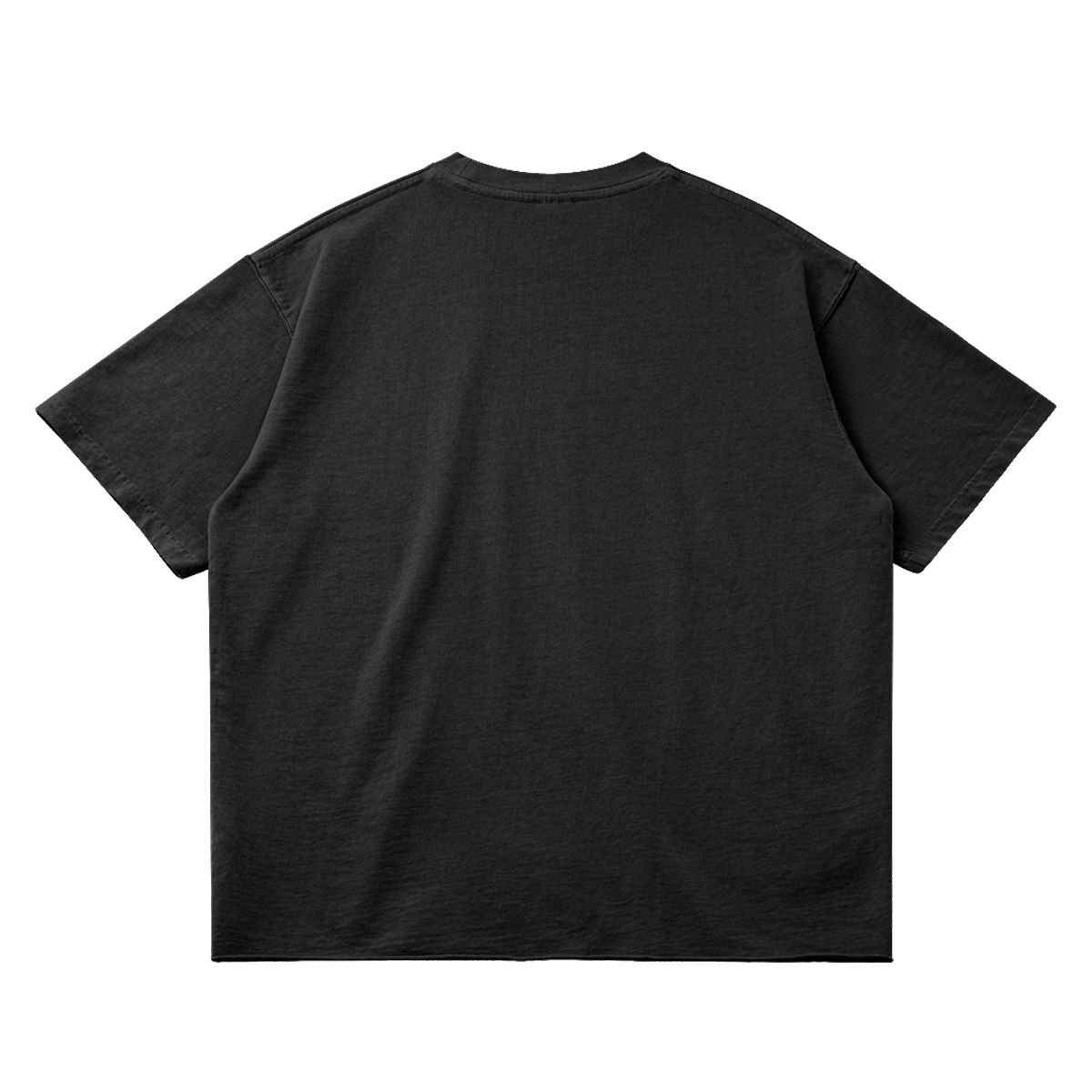 Ghosts Cant Dream Garment Dyed Heavyweight Streetwear Tee Black - Image 2