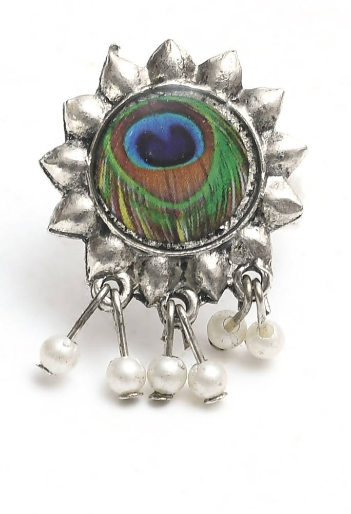 Ghungroo Handcrafted Oxidised Cuff Bracelet